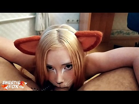 ❤️ Kitsune ngelek kontol jeung cum dina sungut nya ngan porno di urang ❤